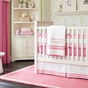 Pottery barn kids crib skirt